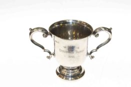 George V silver two-handled cup, engraved "W.Y.G.A. Schwepped Trophy, 1936", 3.