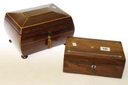 Two 19th Century inlaid boxes
