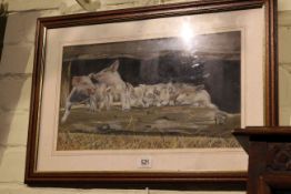 Diana Smethurst, Eight Little Pigs, painting, 24.