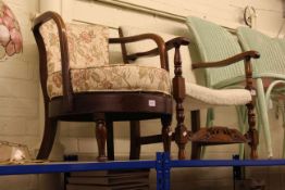 Two 1930's occasional armchairs