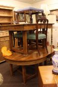 Three section D-end dining table made by the apprentices at Thompson's Shipyard, Sunderland,