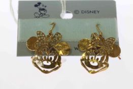 Pair of Disney Minnie Mouse earrings
