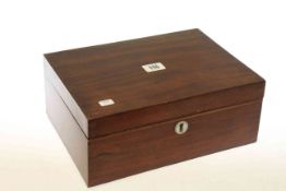 Antique mahogany trinket box