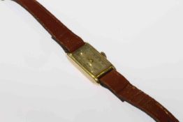 14 carat gold cased wristwatch