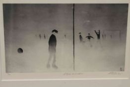 Mackenzie Thorpe, A Goal in Winter, limited edition print, no.