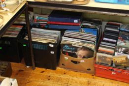 Collection of LP records,