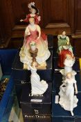 Collection of seven Royal Doulton ladies (boxed)