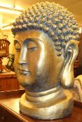 Large moulded bust of Chinese buddha