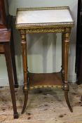 Continental gilt mounted onyx topped side table