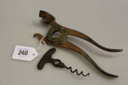 Lumbs patent corkscrew