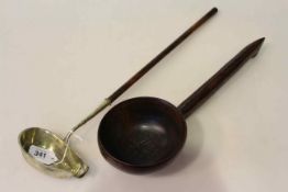 Treen ladle and a plated ladle (2)