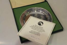 Comyns silver plate, to commemorate the achievements of Brigadier Gerard, design by Doris Linder,