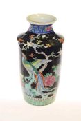 Oriental vase with birds and flowers