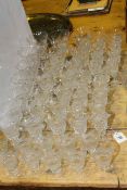Suite of forty eight piece crystal glasses