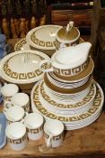 Thirty six piece Wedgwood Susie Cooper design 'Keystone' dinner and coffee service