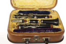 Rosehill cased clarinet and accessories