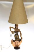Retro 1970's Spanish lady lamp
