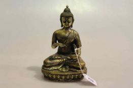 Filled brass Buddha