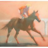 Peter Howell (British born 1932),ARR Framed pastel signed ‘Lester Piggott Up’, 48cm x 50cm Condition