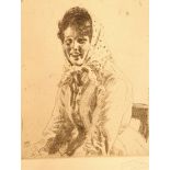 Anders Leonard Zorn (Swedish 1860-1920), Framed etching, signed in pencil, dated 1912, ‘Skerri