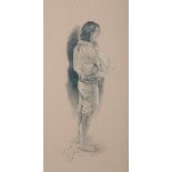 Kay Boyce (British) ARR, Framed pencil drawing on paper, signed ‘Antoni Study II’, 40cm x 21cm