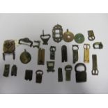 A COLLECTION OF MEDIEVAL GILT COPPER-ALLOY AND METAL BUCKLES, 12TH TO 14TH CENTURIES many with