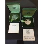 Two cased 1972 silver commemorative crowns