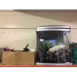 An Aqua Kingdom fish tank and a box of accessories