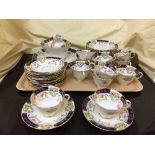 A tray of Duchess china tea set