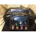 A box of Star Trek fact file folders