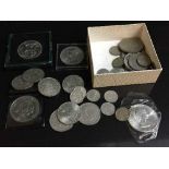 Assorted English coins,