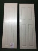 Two Premdor interior pine doors (White)