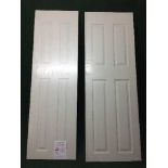 Two Premdor interior pine doors (White)