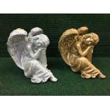 Two garden figures - angels