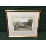 Thomas Swift Hutton : Corbridge, watercolour, signed, dated 1891, framed.