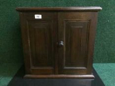 An Edwardian mahogany double door cabinet