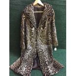 A good quality Ocelot fur coat, circa 1960's, with CITES Article 10 Certificate No.