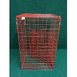 Five metal shop display baskets