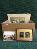 Box of Victorian photographs,