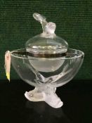 A Lalique of France Igor Caviar dish and cover