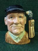 A Royal Doulton Character Jug : Golfer D6623