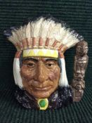A Royal Doulton Character Jug : North American Indian D6611