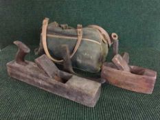A pine box containing Wolf lathe,
