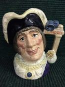 A Royal Doulton Character Jug : Dick Whittington Lord Mayor of London D6846,