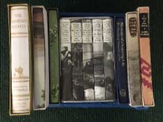 A crate of Folio Society George Orwell Reportage five volume box set,