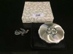 A sterling silver compact,