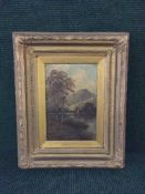 A early 20th century gilt framed oil on canvas,