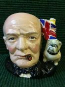 A Royal Doulton Character Jug : Winston Churchill D6907