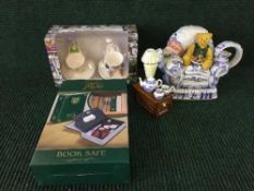 A tray of boxed Ringtons tea time teapot (damaged) with certificate,