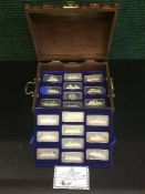 The Birmingham Mint, The Great Liners of the North Atlantic, 20 sterling silver ingots,